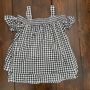 H&M gingham maternity top size small